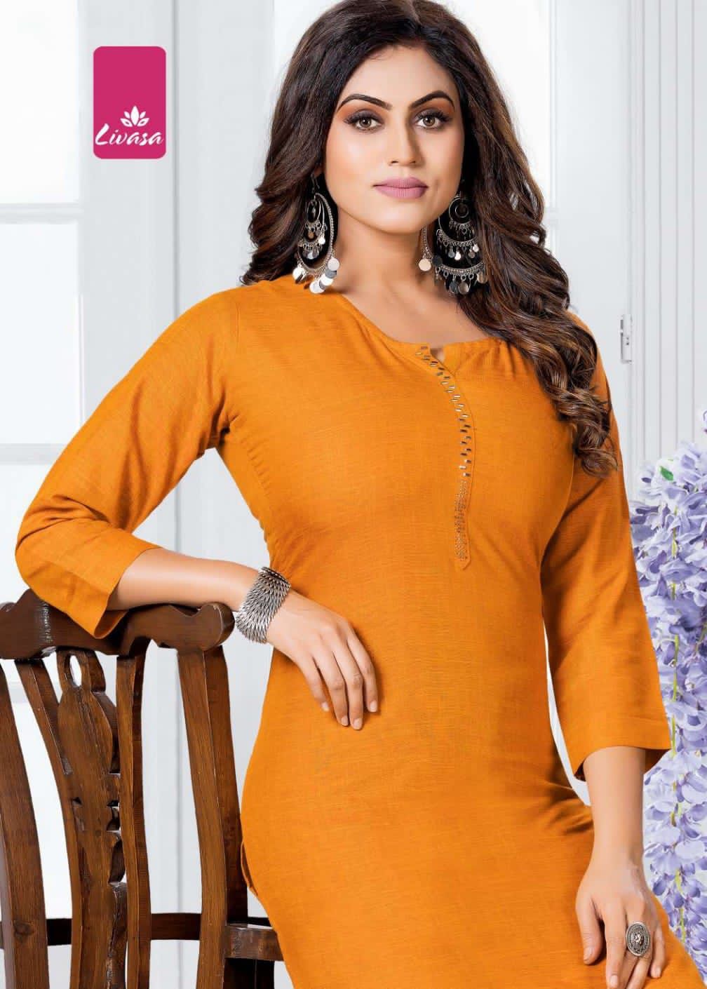 Livasa Blue Star 7 Rayon Printed Daily Wear Kurti Collection